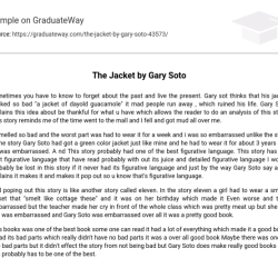 The jacket gary soto pdf