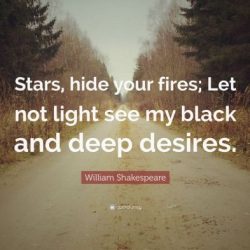 Stars hide your fires meaning