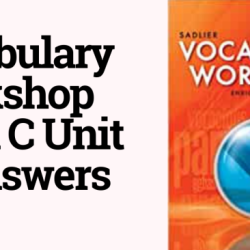 Vocabulary workshop unit 14 level c