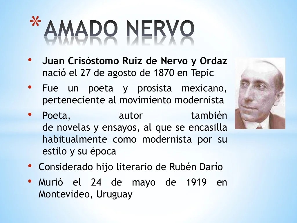 Vida poema de amado nervo