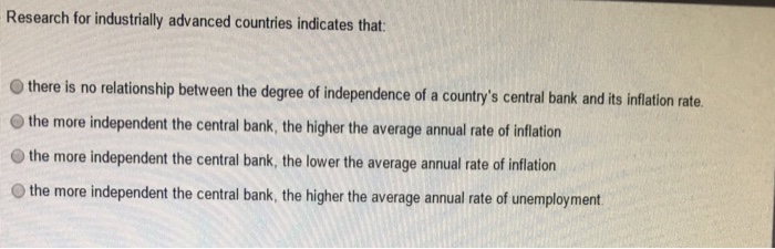 Research for industrially advanced countries indicates that